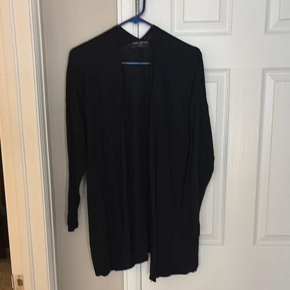 Lane Bryant Black Cardigan Sweater Relaxed Fit